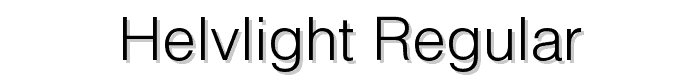 HelvLight Regular font